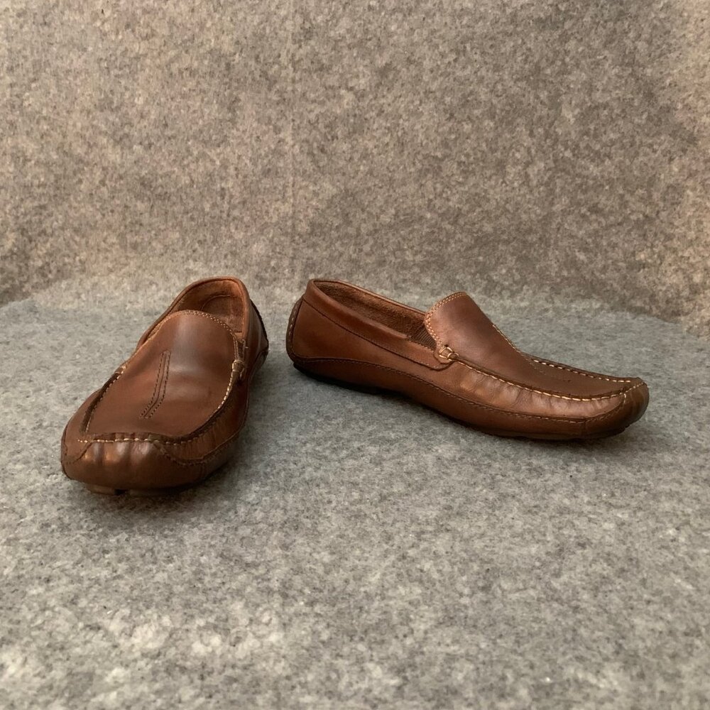 Clarks Men’s Brown Leather Driving Slip On Loafers - Picture 7 of 16
